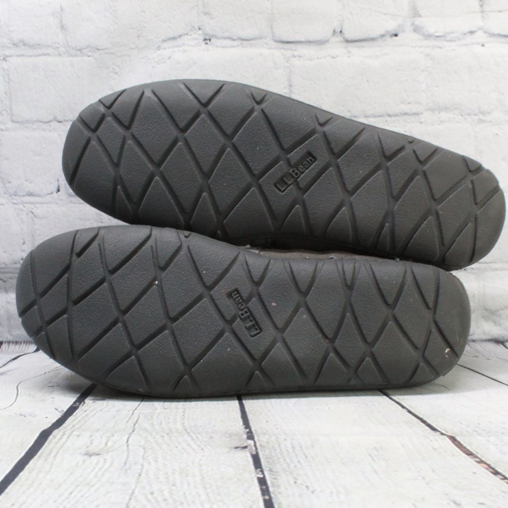 LL BEAN Shearling Lined Mocs Slippers Size 10 M - Picture 9 of 9